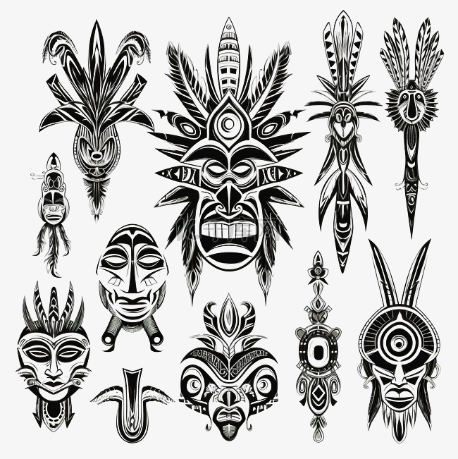 民族部落纹身组件收藏套装