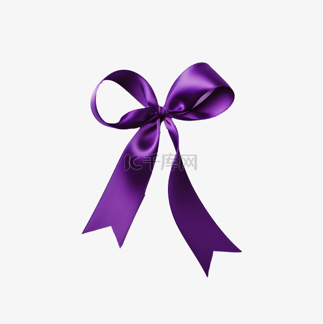 紫色丝带代表胰腺癌