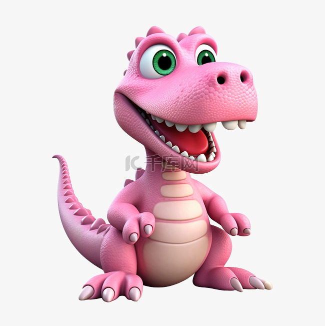 粉红色的恐龙