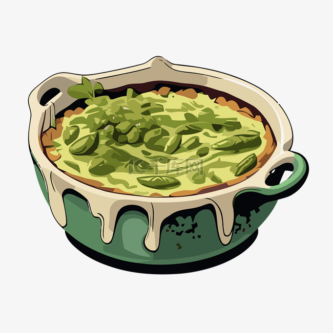 绿豆砂锅 向量