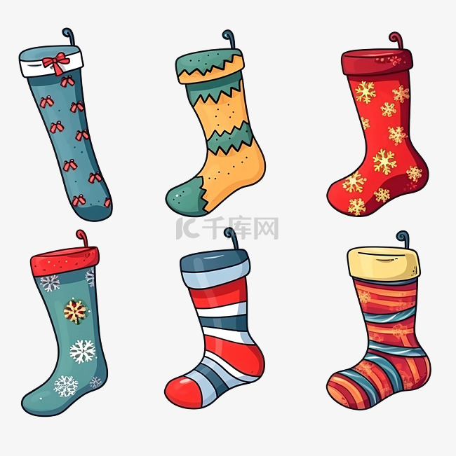 找到圣诞袜的不同图片
