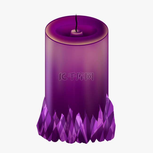 紫色香薰灯装饰