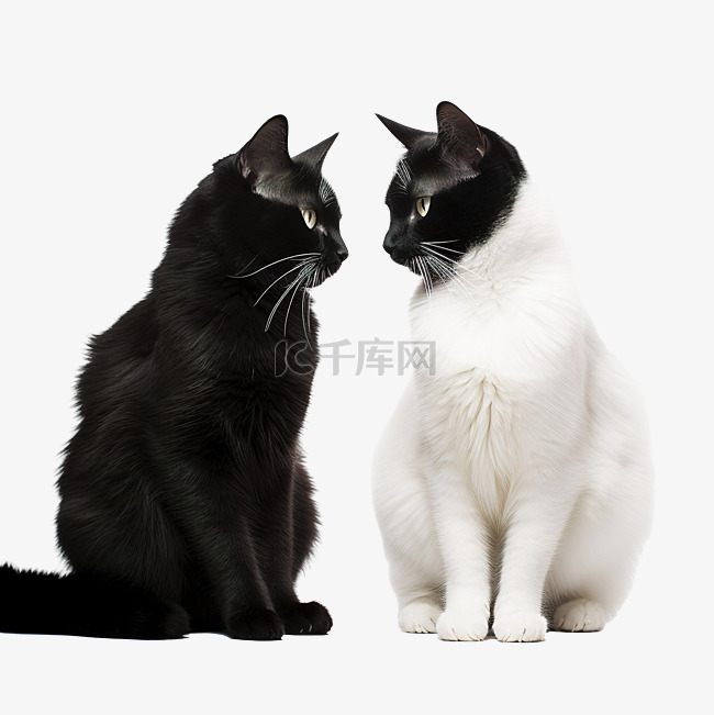 黑猫和白猫相爱