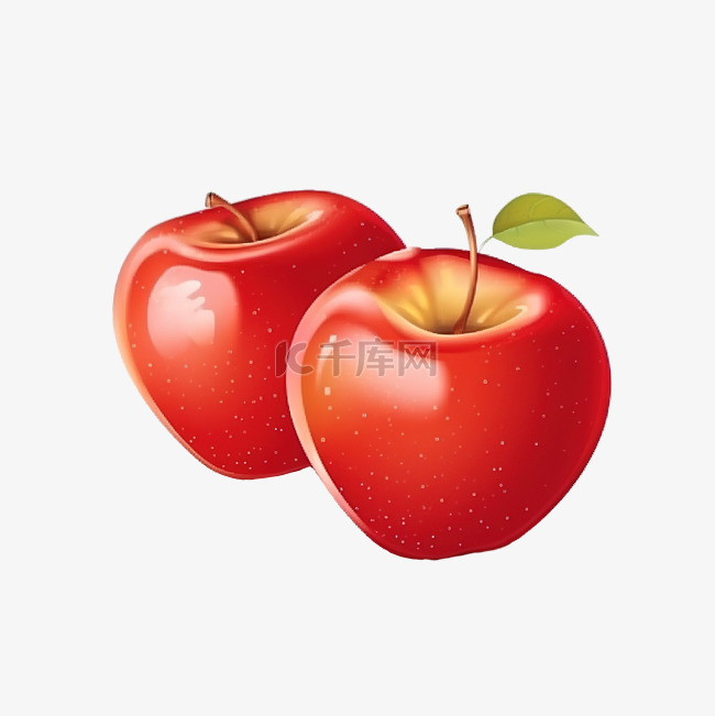 蘋果水果插畫