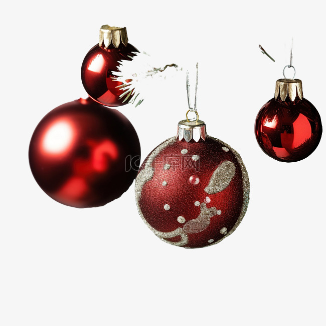 圣诞枞树特写上的圣诞树装饰品