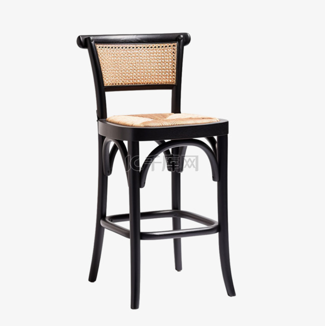 简单棕色椅子元素立体免抠图案