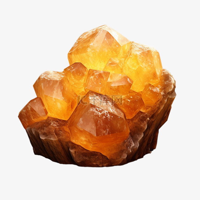 建模矿石结晶元素立体免抠图案
