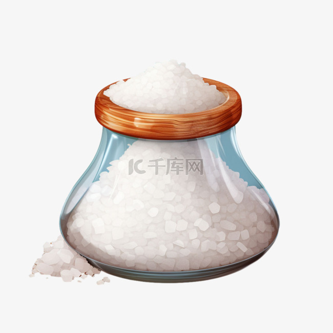 造型盐罐子元素立体免抠图案