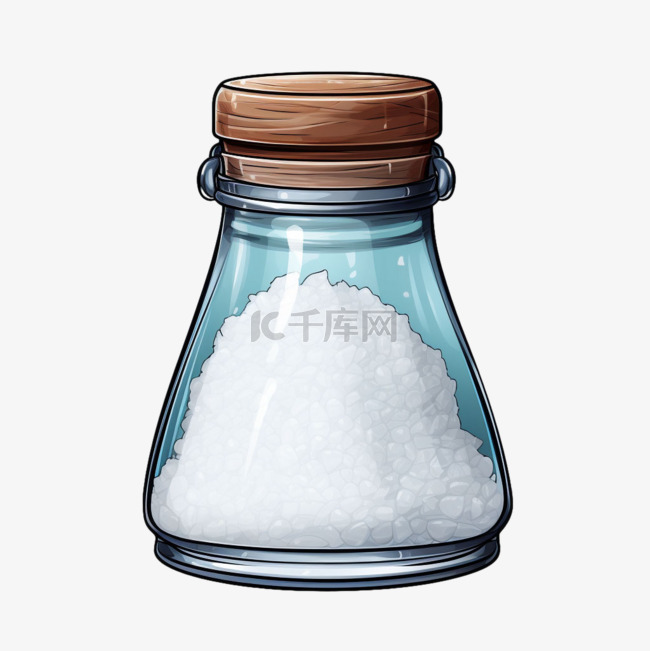 ai盐罐子元素立体免抠图案