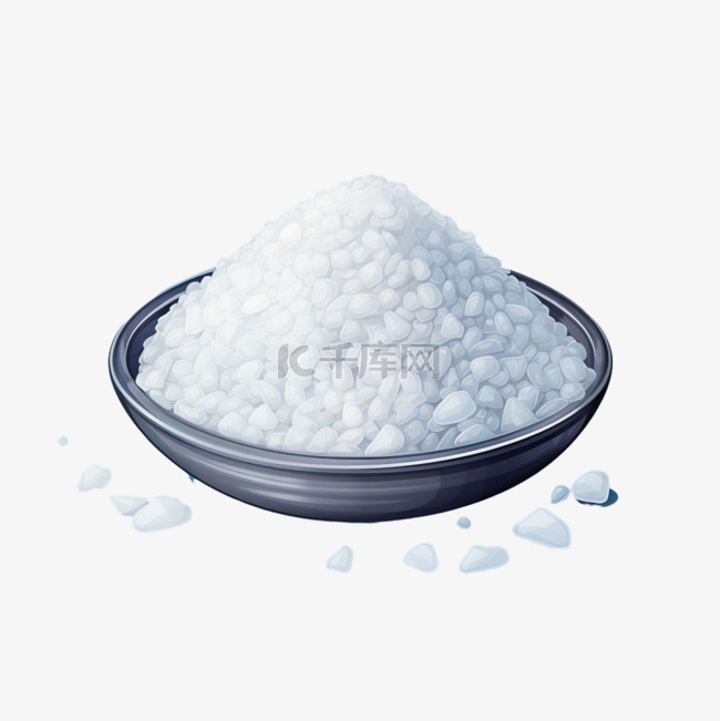 特色盐罐子元素立体免抠图案