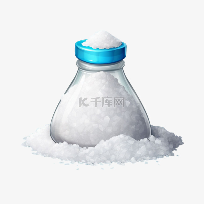 建模盐罐子元素立体免抠图案