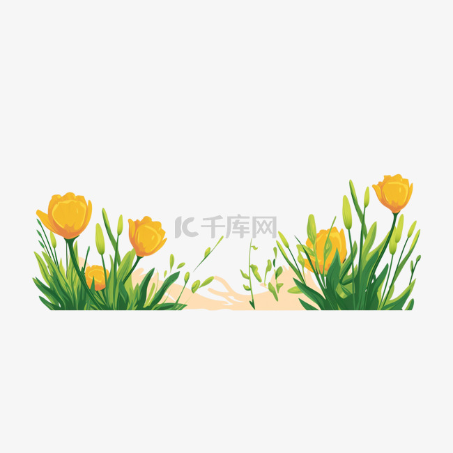 春季花草素材装饰