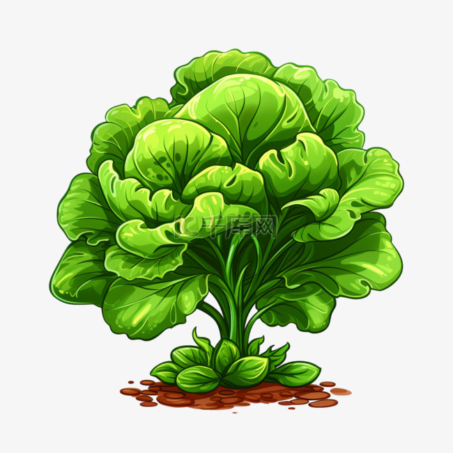 造型新鲜蔬菜元素立体免抠图案