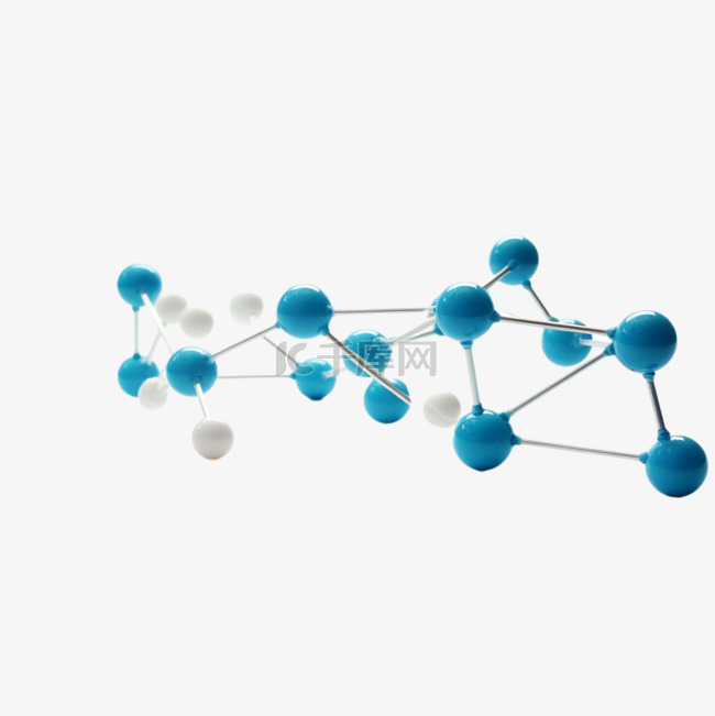 装饰分子链接元素立体免抠图案