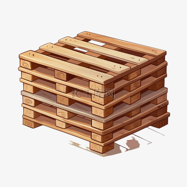 商品架木头元素立体免抠图案12