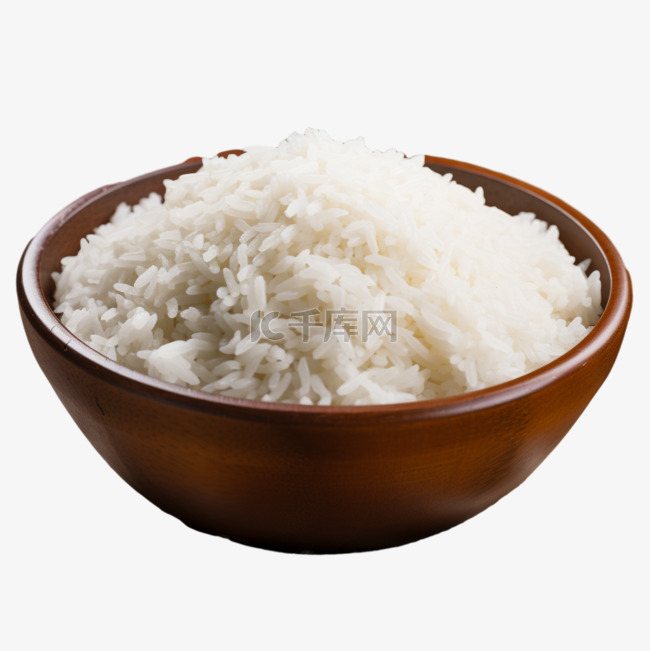 一碗米饭元素立体免抠图案ai