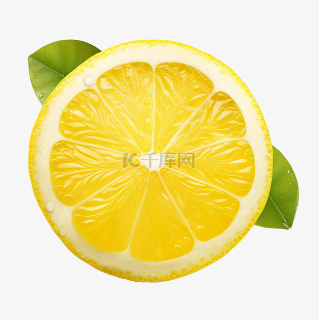 3d黄色柠檬元素立体免抠图案