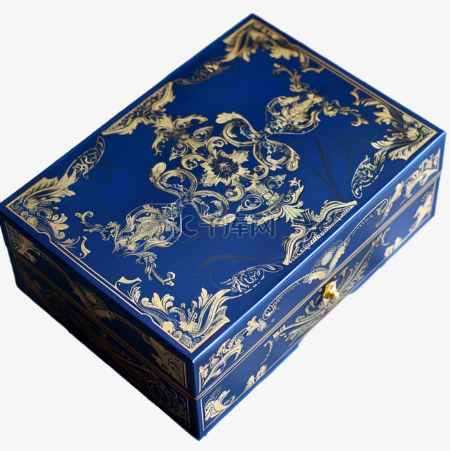欧式礼盒元素立体免抠图案建模