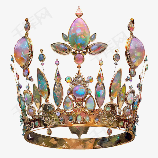 王冠皇冠元素立体免抠图案