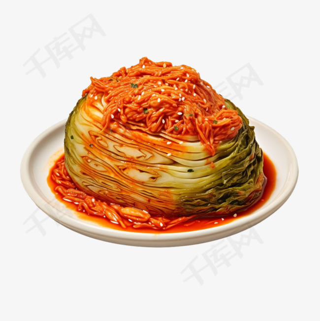 韩式泡菜元素立体免抠图案