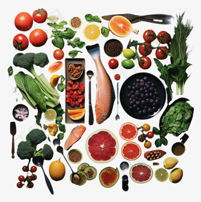 蔬菜水果元素立体免抠图案
