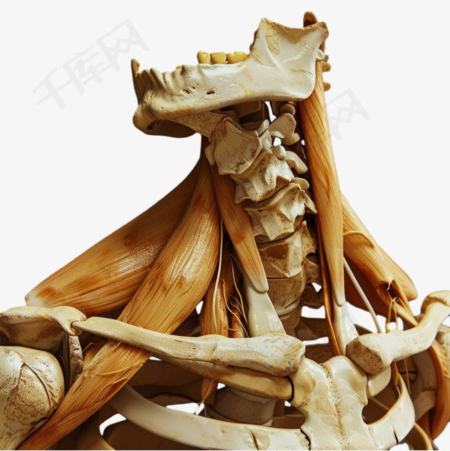 骨骼肌肉元素立体免抠图案