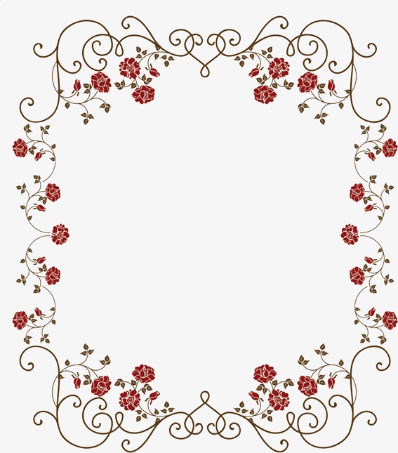 美丽的花边png素材-90设计