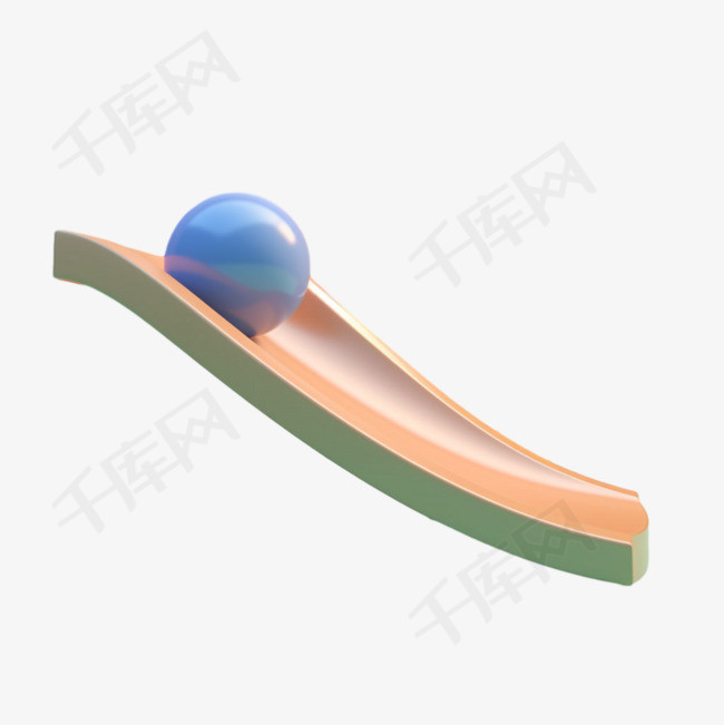 球体滑梯元素立体免抠图案