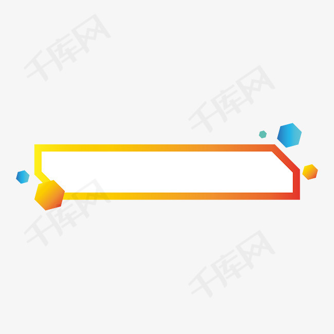 渐变科技橙色标题栏设计