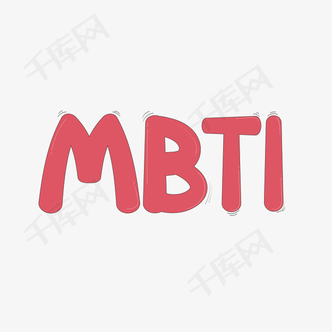 MBTI人格测试字体图标卡通标