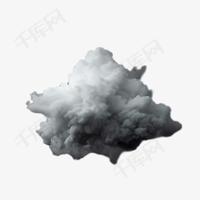 蘑菇云模型元素立体免抠图案