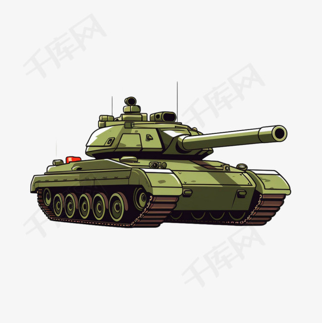 坦克火炮元素立体免抠图案