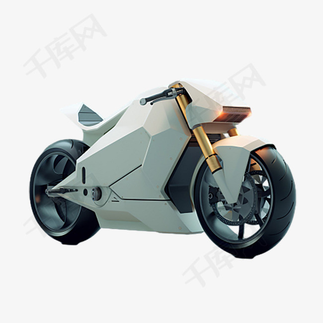 摩托车模型元素立体免抠图案