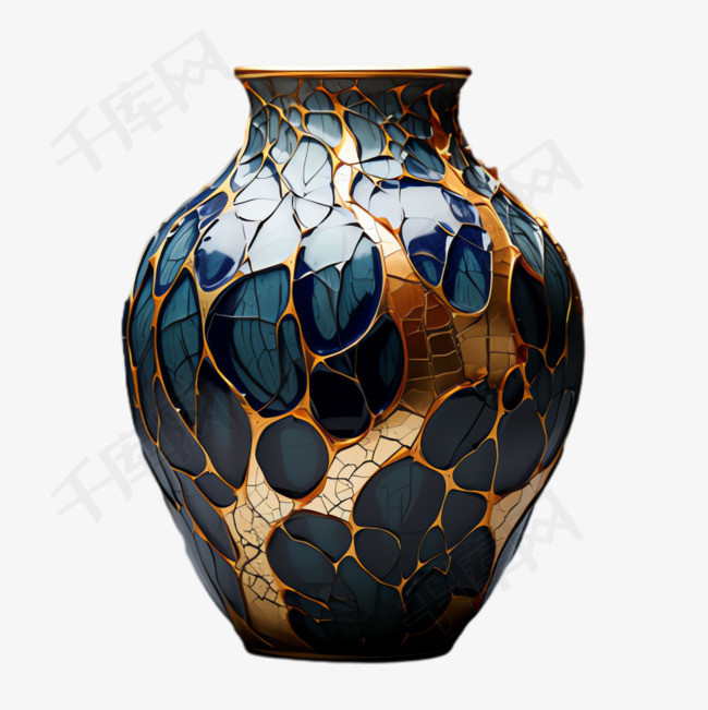 陶瓷窑罐元素立体免抠图案