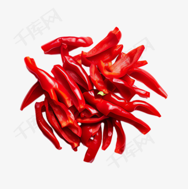 辣椒食物元素立体免抠图案