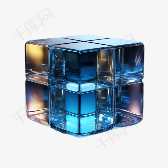 水晶玻璃元素立体免抠图案