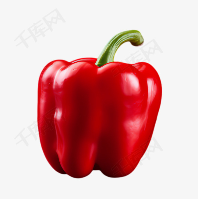 红辣椒蔬菜元素立体免抠图案