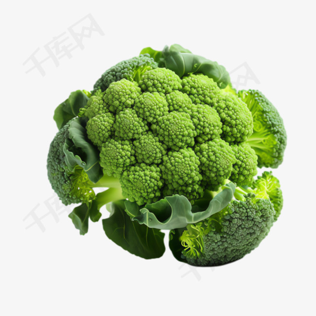 西兰花蔬菜元素立体免抠图案