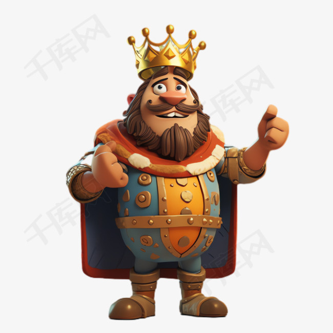 国王皇冠元素立体免抠图案