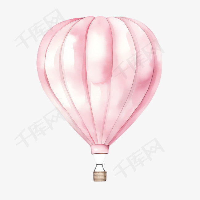 热气球天空元素立体免抠图案