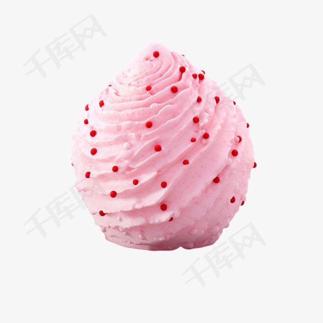 圆球冰淇淋元素立体免抠图案