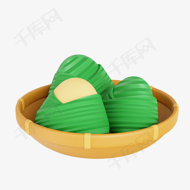 3D立体端午节粽子素材