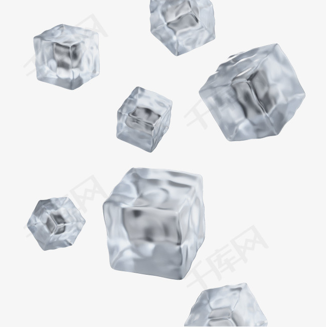 3D立体冰爽冰块设计图