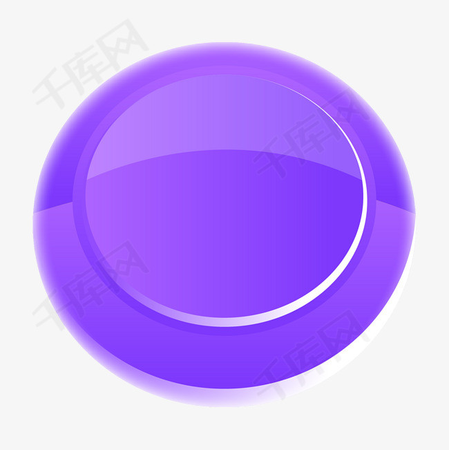 紫色圆形质感按钮图片