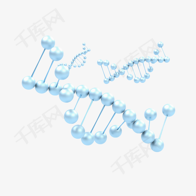 C4D立体3D美容护肤医疗分子结构素材图片免费下载-千库网