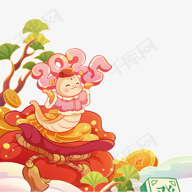 蛇年春节祝福图片