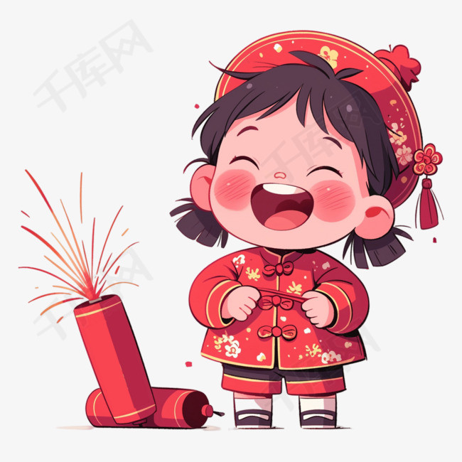 的小孩子扁平手绘元素免抠图片是千库网设计师制作的卡通手绘png素材