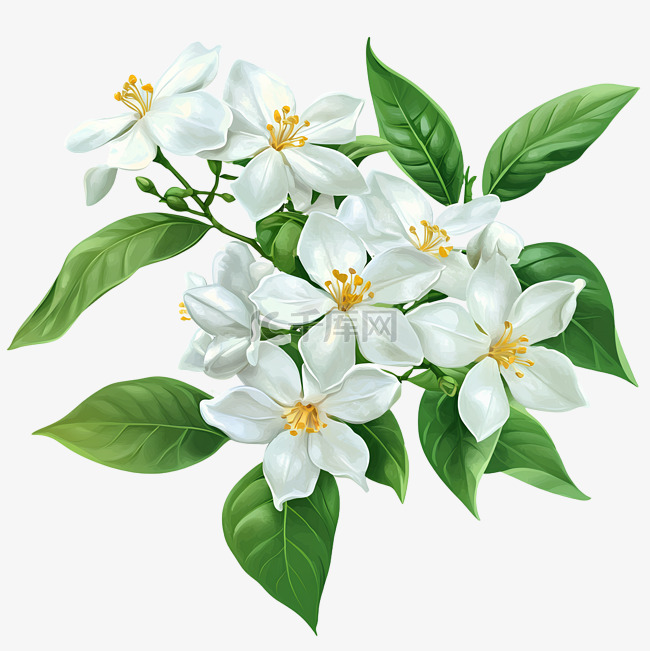 一束茉莉花插图
