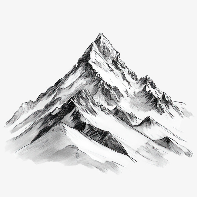 雪山素描