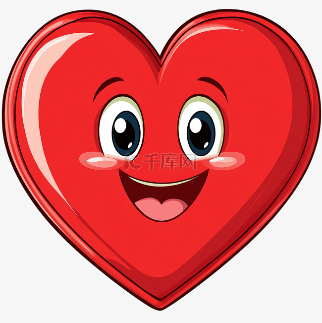 可爱的心形卡通人物